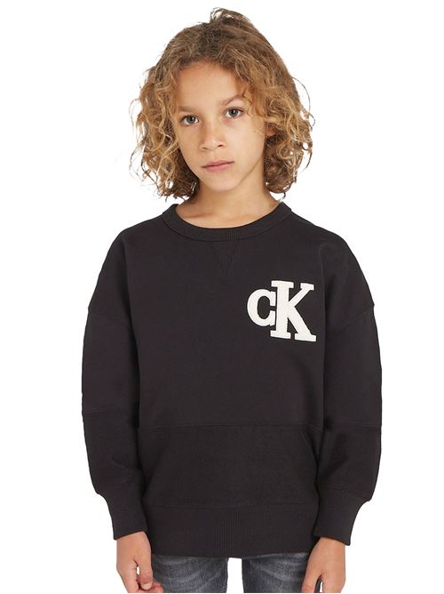 CALVIN KLEIN Relaxed Sweatshirt for Kids CALVIN KLEIN | IB0IB01684BEH